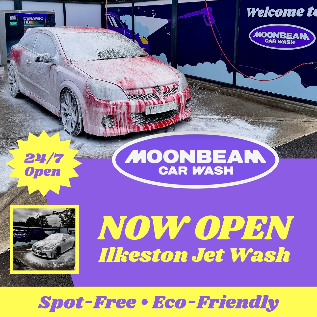🚗✨ Say hello to spotless rides, Ilkeston!
Moonbeam Car Wash Jet Wash is NOW OPEN 🎉
✅ 24/7 Access
✅ Eco-Friendly Cleaning
✅ Spot-Free Finish
Swing by anytime and give your car the shine it deserves 🌙💦
📍 Rutland St, Ilkeston DE7 8DG
👉 moonbeamcarwash.com
Hashtags :
#carwash #jetwash #Ilkeston #spotfreeshine #ecofriendlywash #carcare #cleancarhappycar #autodetailing #shinyride #carwashgoals #ukcars #moonbeamcarwash #IlkestonCarWash